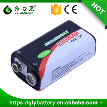 BF22 Rechargeable NIMH Battery 9V 250mAh For Remote Controler